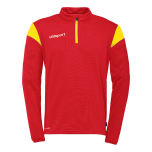 uhlsport Squad 27 1/4 Zip Top rot/limonengelb