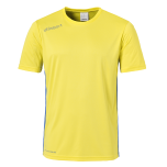 uhlsport Essential Trikot KA limonengelb/azurblau