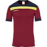 uhlsport Offense 23 Trikot Kurzarm bordeaux/marine/fluo gelb