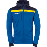 uhlsport Offense 23 Multi Hood Jacket azurblau/marine/limonengelb