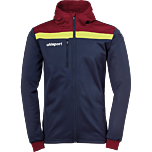 uhlsport Offense 23 Multi Hood Jacket marine/bordeaux/fluo gelb