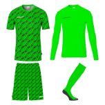 uhlsport Progressive Torwart Set fluo grün/schwarz