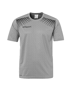 uhlsport GOAL Polyester Training T-Shirt dark grey melange/schwarz