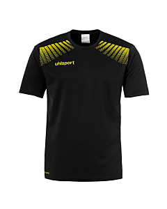 uhlsport GOAL Polyester Training T-Shirt schwarz/limonengelb