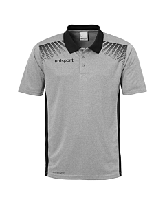 uhlsport GOAL Polo Shirt dark grey melange/schwarz