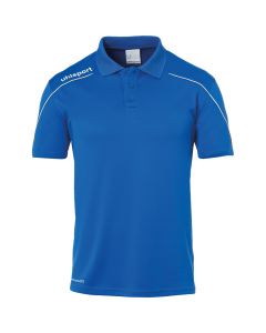 uhlsport Stream 22 Polo Shirt azurblau/weiß