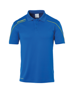 uhlsport Stream 22 Polo Shirt azurblau/limonengelb