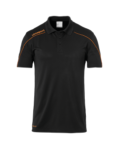 uhlsport Stream 22 Polo Shirt schwarz/fluo orange