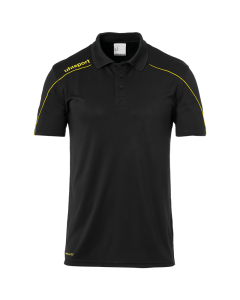 uhlsport Stream 22 Polo Shirt schwarz/limonengelb