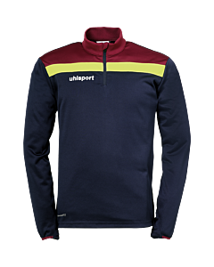 uhlsport Offense 23 1/4 Zip Top marine/bordeaux/fluo gelb