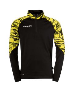 uhlsport Goal 25 1/4 Zip Top schwarz/limonengelb