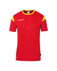 uhlsport Squad 27 Trikot Kurzarm rot/limonengelb