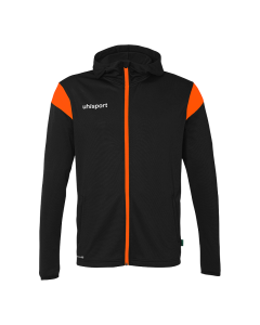 uhlsport Squad 27 Track Hood Jacke schwarz/fluo orange