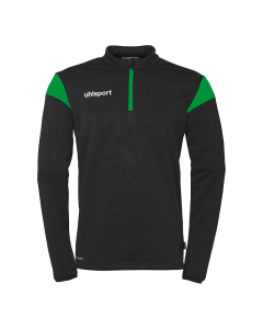 uhlsport Squad 27 1/4 Zip Top schwarz/fluo grün