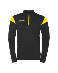 uhlsport Squad 27 1/4 Zip Top schwarz/limonengelb