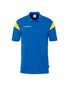 uhlsport Squad 27 Polo Shirt azurblau/limonengelb