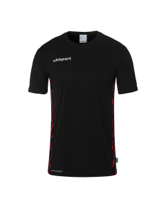 uhlsport Progressive 28 Poly Shirt Kurzarm schwarz/rot