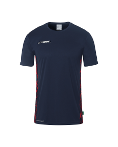 uhlsport Progressive 28 Poly Shirt Kurzarm marine/rot