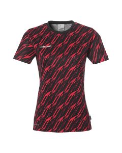 uhlsport Progressive 28 Shirt Kurzarm Damen schwarz/rot