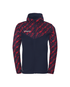 uhlsport Progressive 28 Multi Hood Jacke marine/rot