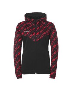 uhlsport Progressive 28 Multi Hood Jacke Damen schwarz/rot