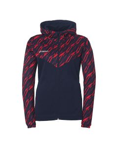 uhlsport Progressive 28 Multi Hood Jacke Damen marine/rot