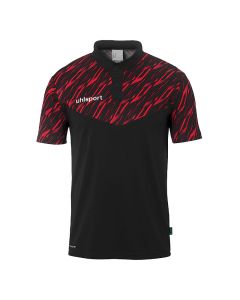 uhlsport Progressive 28 Polo Shirt schwarz/rot