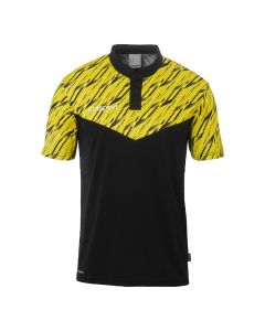 uhlsport Progressive 28 Polo Shirt schwarz/limonengelb
