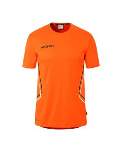 uhlsport Equipe 29 Poly Shirt Kurzarm fluo orange/weiß/schwarz
