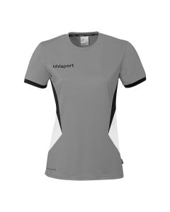 uhlsport Equipe 29 Shirt Kurzarm Damen steingrau/weiß/schwarz