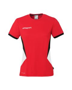 uhlsport Equipe 29 Shirt Kurzarm Damen rot/weiß/schwarz