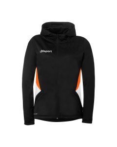 uhlsport Equipe 29 Multi Hood Jacke Damen schwarz/weiß/fluo orange