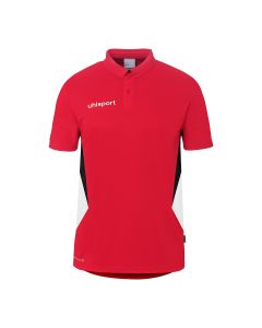 uhlsport Equipe 29 Polo Shirt rot/weiß/schwarz