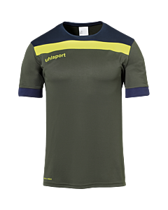 uhlsport Offense 23 Trikot Kurzarm dark olive/marine/fluo gelb