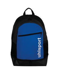 uhlsport Essential Backpack mit Bodenfach azurblau/schwarz/weiß (Volumen 30L)