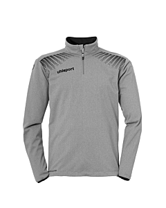 uhlsport GOAL 1/4 Zip Top dark grey melange/schwarz