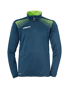 uhlsport GOAL 1/4 Zip Top petrol/flash grün