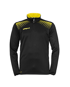 uhlsport GOAL 1/4 Zip Top schwarz/limonengelb