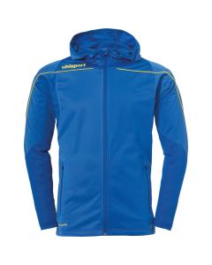 uhlsport Stream 22 Track Hood Jacket azurblau/limonengelb