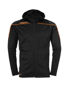 uhlsport Stream 22 Track Hood Jacket schwarz/fluo orange