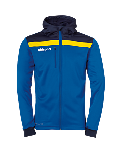 uhlsport Offense 23 Multi Hood Jacket azurblau/marine/limonengelb