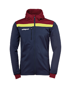 uhlsport Offense 23 Multi Hood Jacket marine/bordeaux/fluo gelb