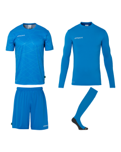 uhlsport Prediction Torwart Set fluo blau