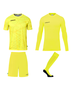 uhlsport Prediction Torwart Set fluo gelb/schwarz