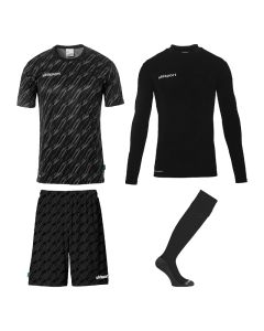 uhlsport Progressive Torwart Set schwarz