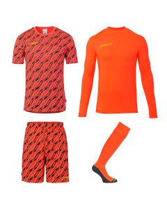 uhlsport Progressive Torwart Set fluo rot/schwarz/fluo gelb