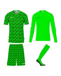 uhlsport Progressive Torwart Set fluo grün/schwarz