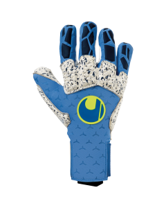 uhlsport Hyperact Supergrip+ Reflex Torwarthandschuhe night blau/weiß/fluo gelb