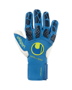 uhlsport Hyperact Absolutgrip Reflex Torwarthandschuhe night blau/weiß/fluo gelb
