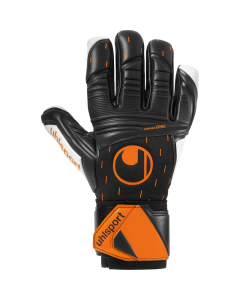 uhlsport Speed Contact Supersoft HN Torwarthandschuhe schwarz/weiß/fluo orange